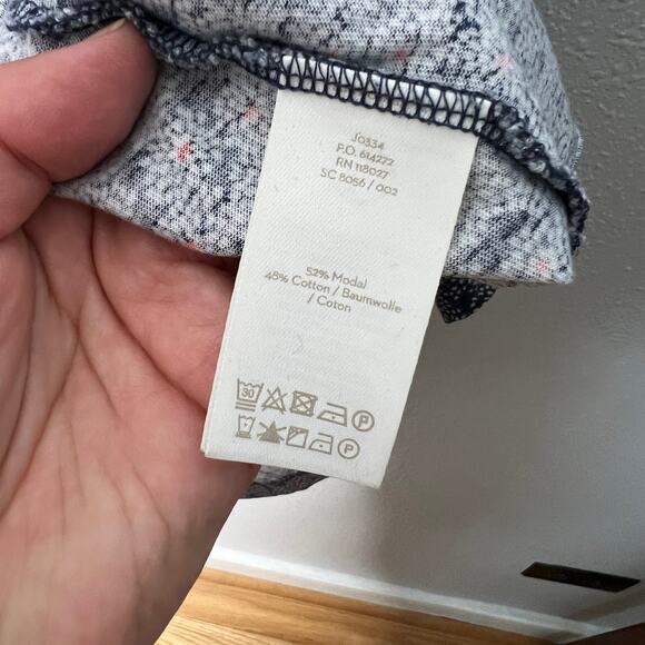 Boden Mini Dress Blue Floral V-Neck Pullover Short Sleeve Sz 6P Women's - Picture 4 of 6